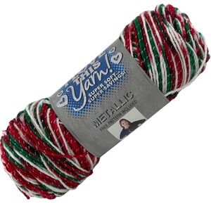 This Yarn Metallic Color 738 Christmas Acrylic Polyester Knitting Crochet